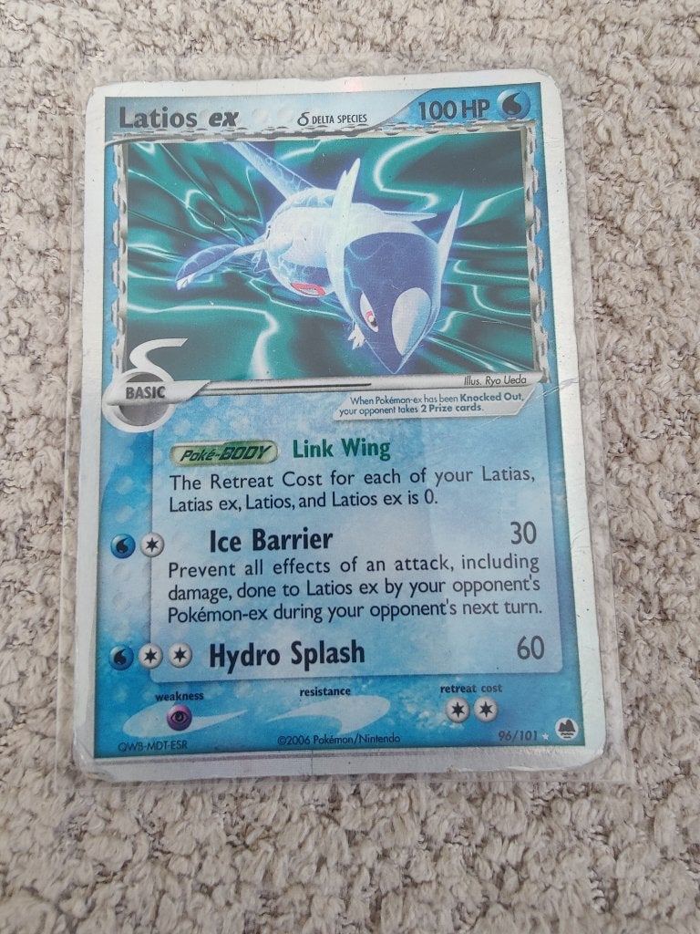 Latios EX 96/101 Dragon frontiers HP, Verzenden, Gebruikt, Losse kaart, Foil