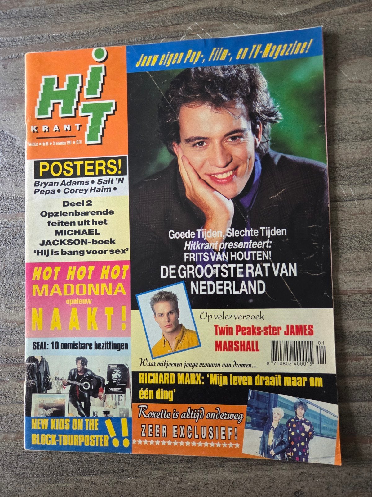 Hitkrant Weekblad No. 48 - 30 november 1991, Boeken, Ophalen of Verzenden, Gelezen, Muziek, Film of Tv