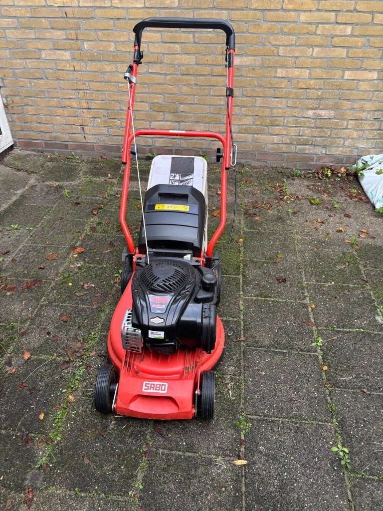 Sabo gramaaier, Gebruikt, Elektrische starter, Balkmaaier, Benzine-grasmaaier