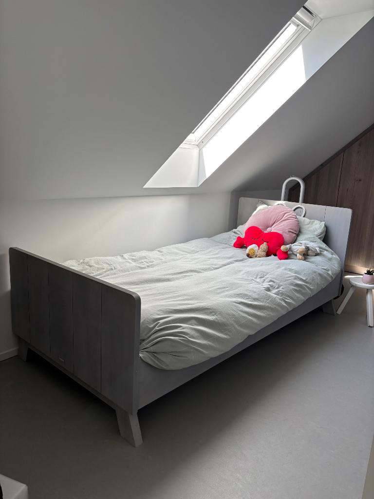 Bopita kinderbed 90 x 200 cm, Kinderen en Baby's, Kinderkamer | Bedden, Gebruikt, 180 cm of meer, 85 tot 100 cm, Lattenbodem, Matras