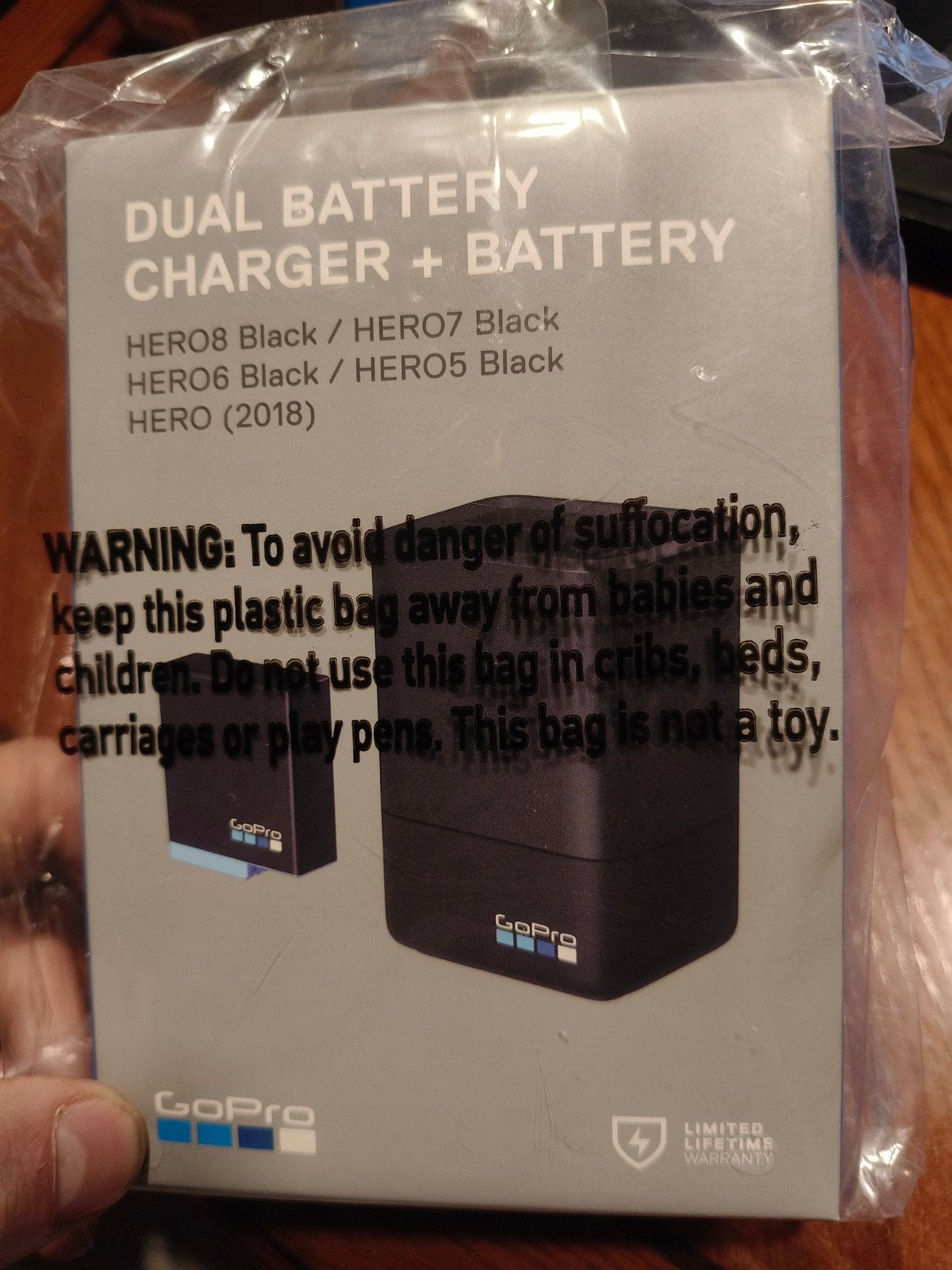 GoPro Dual Batterijlader + Batterij voor HERO5 t/m HERO8, Audio, Tv en Foto, Actiecamera's, Ophalen of Verzenden