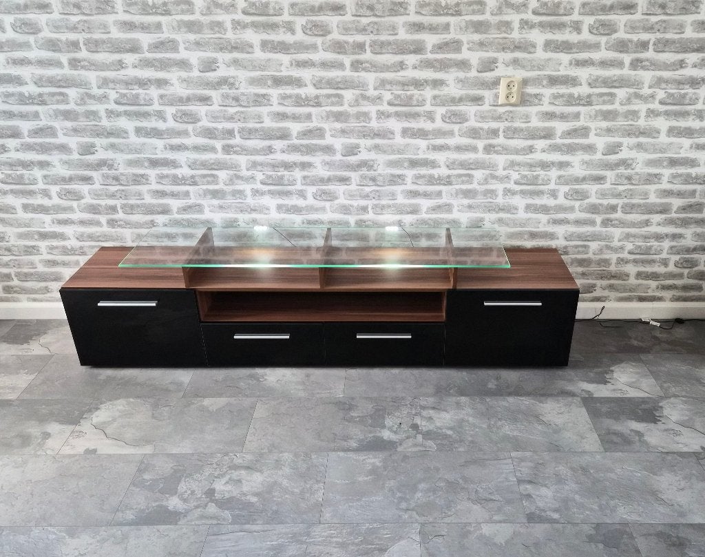 tv meubel, Ophalen, Minder dan 50 cm, Zo goed als nieuw, 150 tot 200 cm