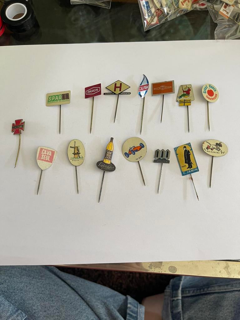 Vintage jaren ‘60 speldjes set 22, Verzamelen, Ophalen of Verzenden, Zo goed als nieuw, Overige onderwerpen