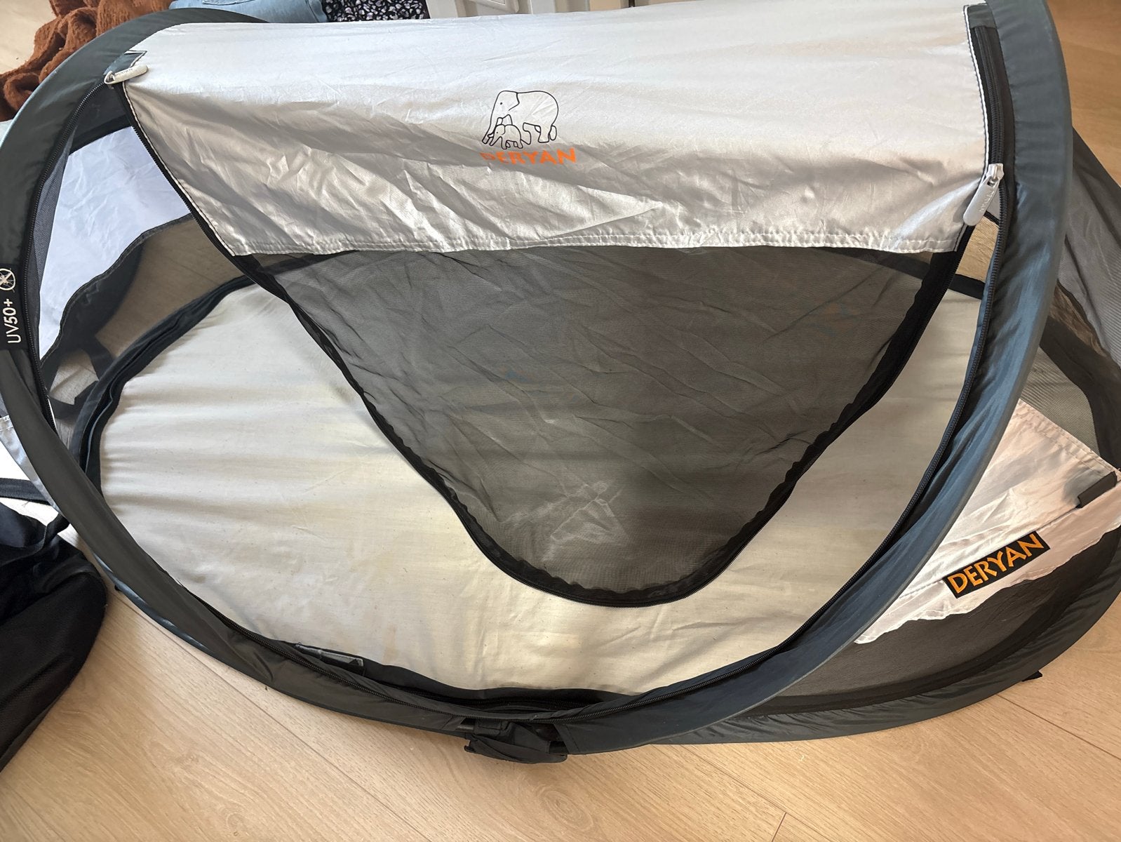 Deryan Baby Luxe Peuter Pop-Up Reisbedje - UV50+, Caravans en Kamperen, Tenten, Ophalen of Verzenden, Gebruikt, Tot en met 2