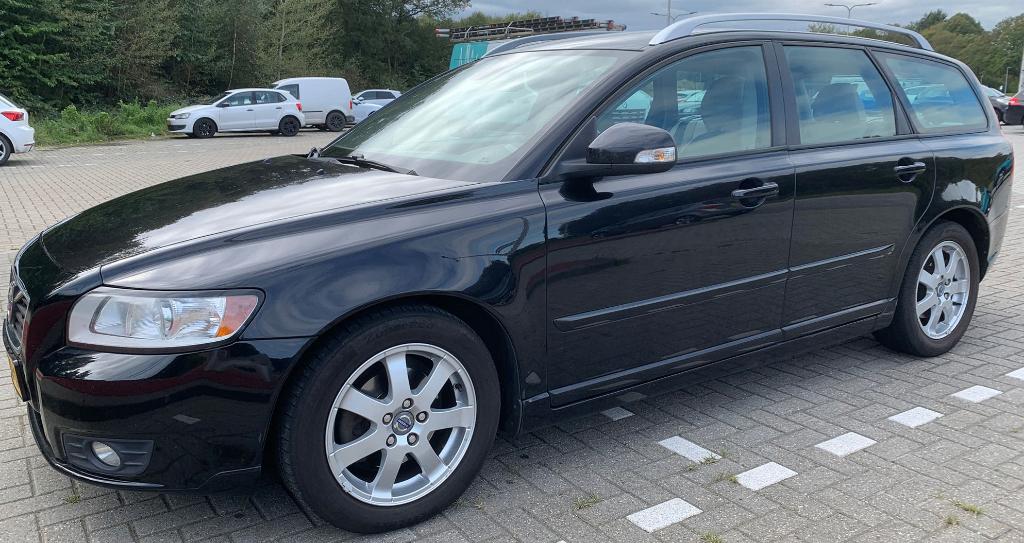 Volvo V50 D2 Drive, 2012 Zwart, Airco, Cruise ctr, Euro 5,, Auto's, Voorwielaandrijving, Euro 5, Zwart, 4 cilinders