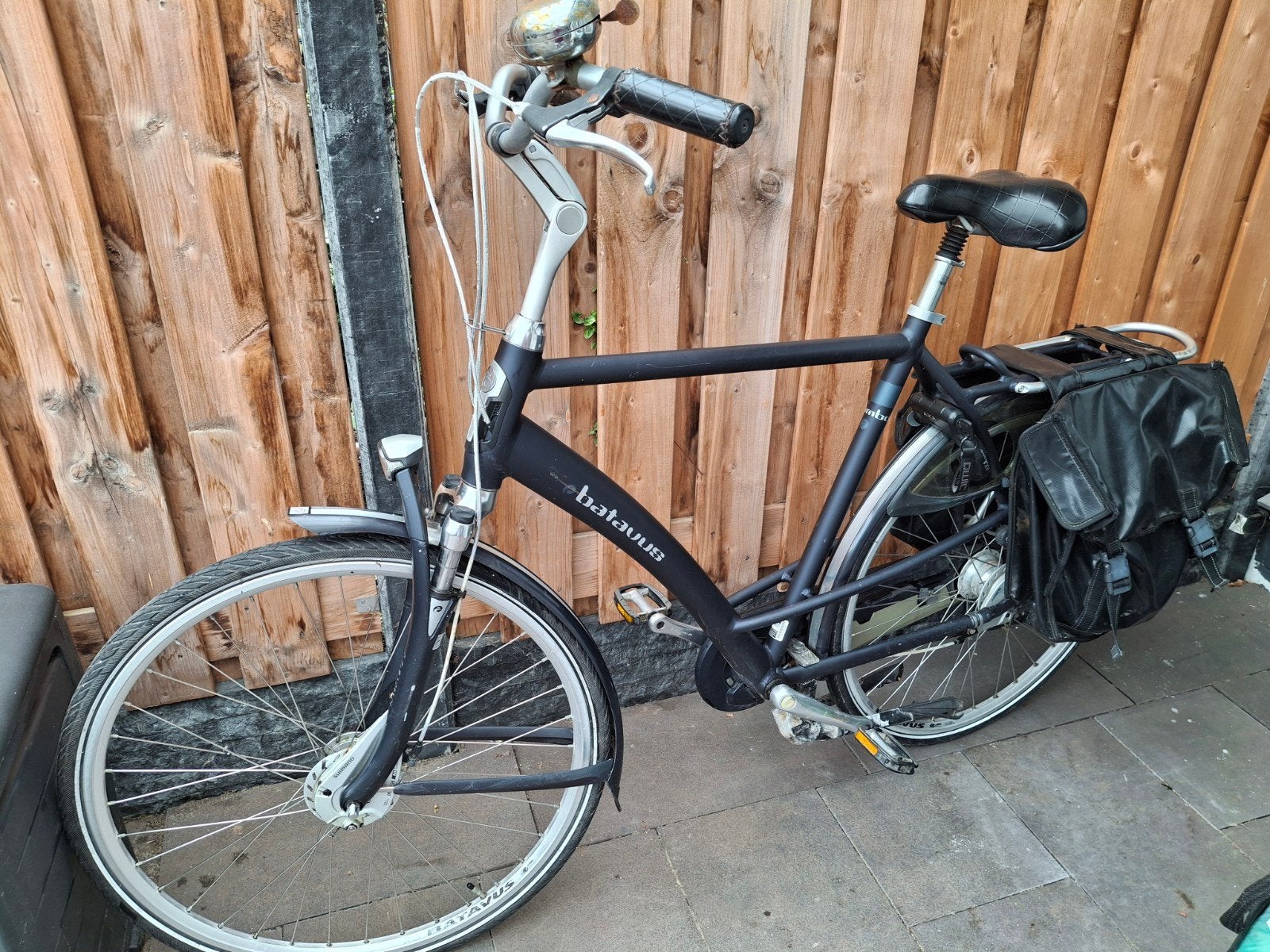 Batavus Mambo Herenfiets - Frame 61 cm - Incl fietstassen, Ophalen, Gebruikt, Versnellingen, Batavus