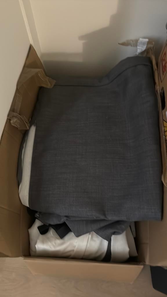 Ikea Dunvik complete boxspring hoes set grijs 180 cm, Huis en Inrichting, Tweepersoons, Ophalen of Verzenden, Zo goed als nieuw