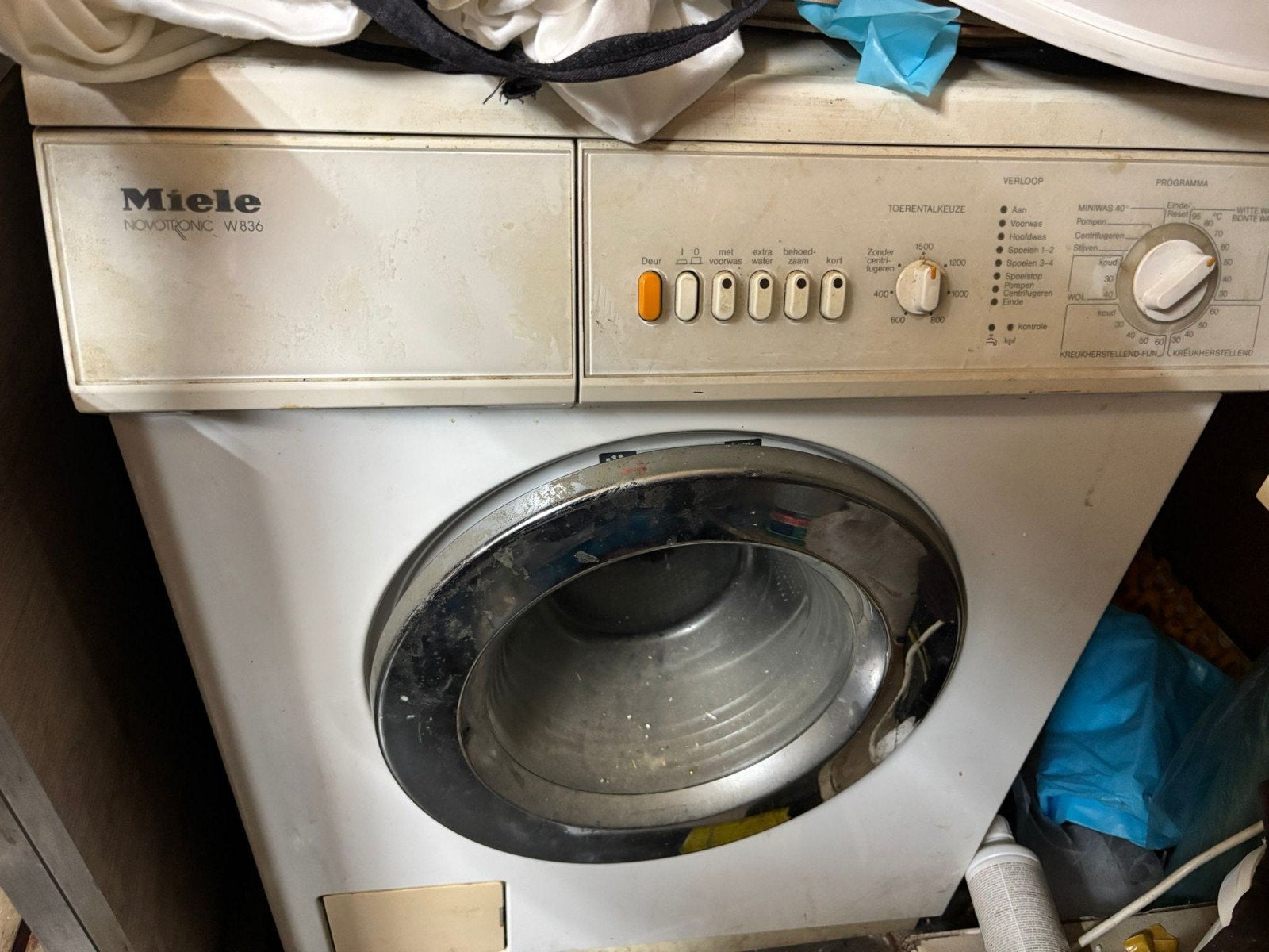 Wasmachine miele, Ophalen, 1200 tot 1600 toeren, 85 tot 90 cm