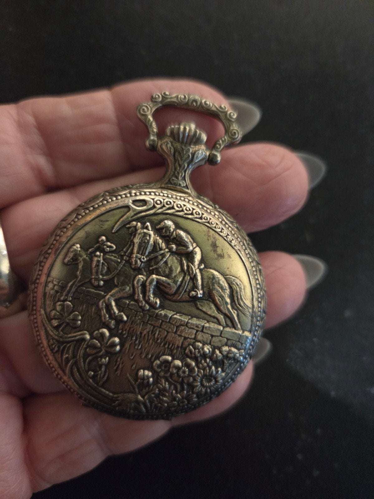 Antiek zakhorloge, Ophalen of Verzenden, Zo goed als nieuw, Zilver, Overige materialen