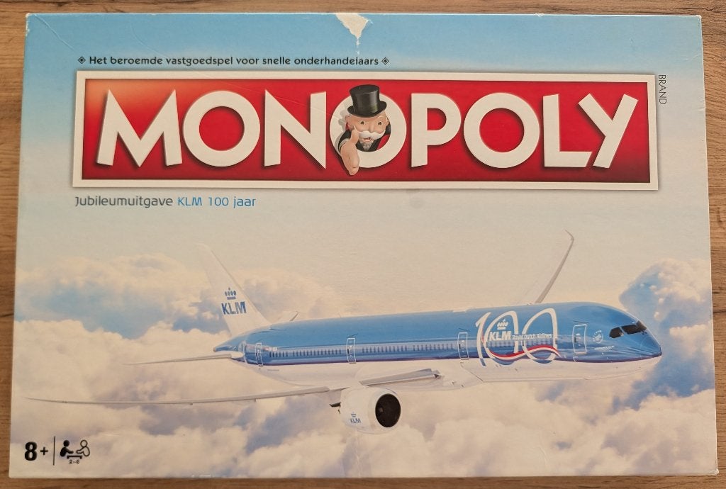 Monopoly - Jubileumuitgave KLM 100 jaar, Vijf spelers of meer, Ophalen of Verzenden, Zo goed als nieuw