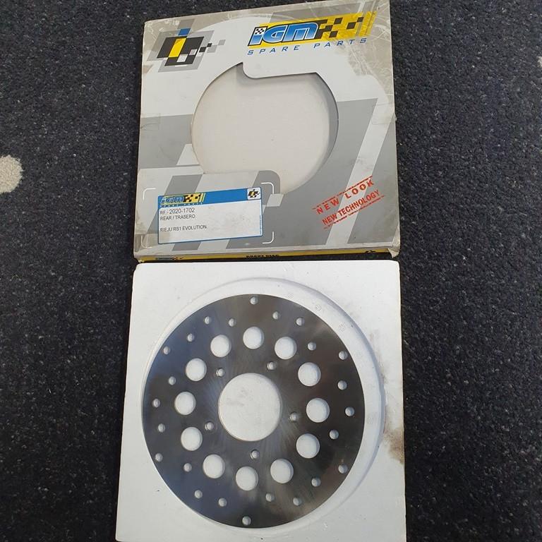 NIEUWE Achter Remschijf 200mm Rieju RS1 Evolution 200x58x4,7, Ophalen of Verzenden, Nieuw, Overige typen, Rieju