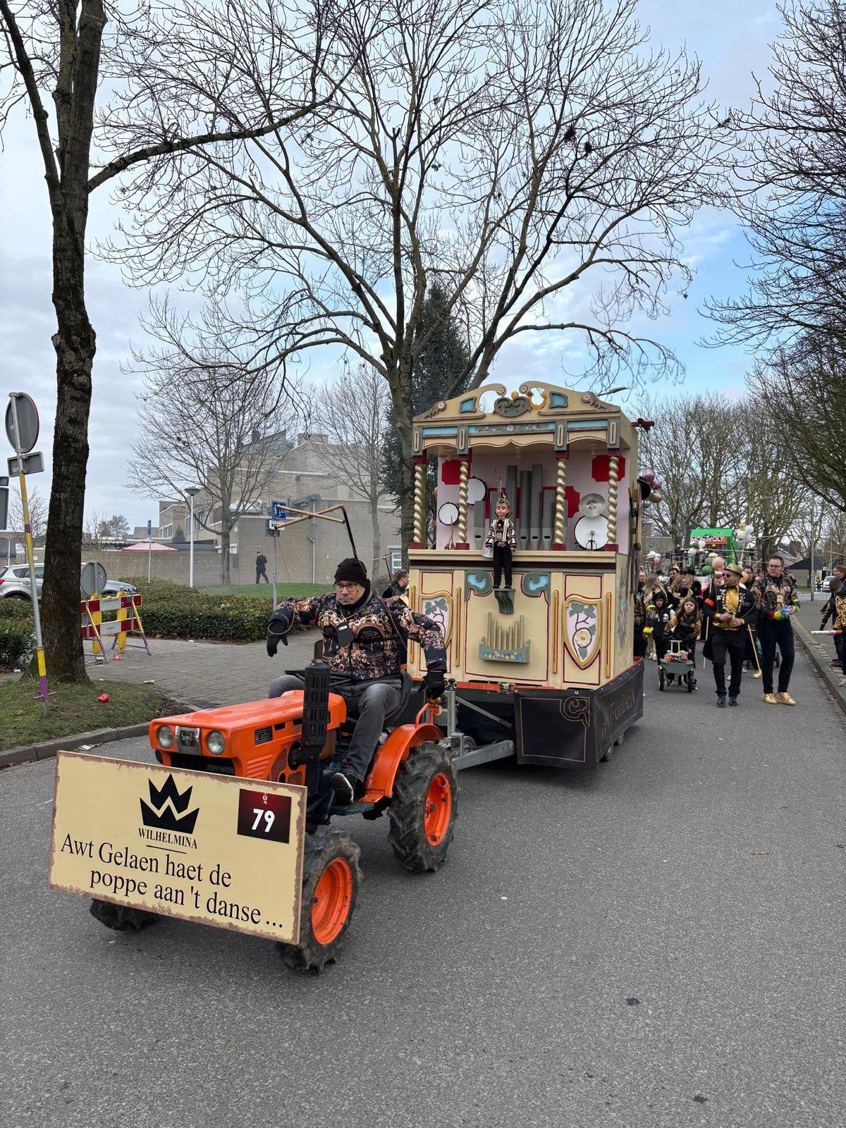 Praalwagen || optocht || Orgel || uniek || 200X120X250, Hobby en Vrije tijd, Feestartikelen, Ophalen, Zo goed als nieuw