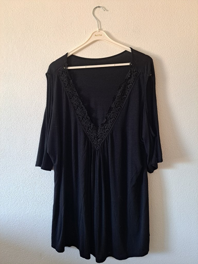 zwarte tuniek maat XL, Ophalen of Verzenden, Zo goed als nieuw, Geen merk, Blouse of Tuniek