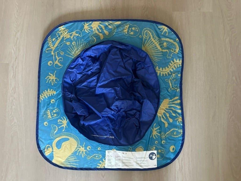 Strandbadje - zwembadje  - zandbak - baby's - peuters, Minder dan 80 cm, Opblaaszwembad, Vierkant, Ophalen of Verzenden