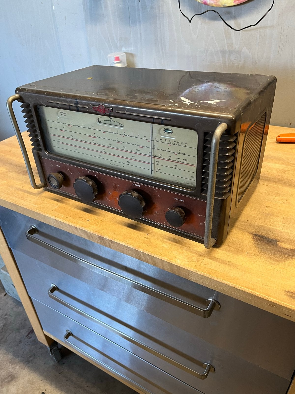 Eddystone radio-ontvanger - Vintage model 670A, Ophalen, Zo goed als nieuw, Radio