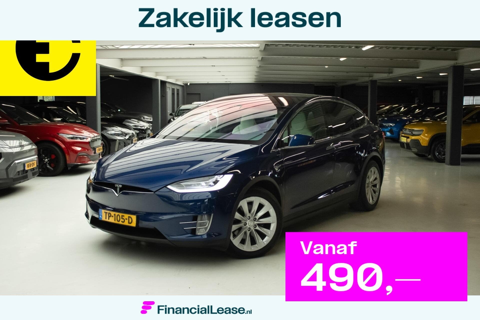Tesla Model X 100D 6p. | FSD | Trekhaak | Wit leder | Incl.B, Model X, Gebruikt, 100 kWh, 2433 kg