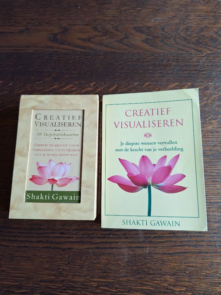 Creatief visualiseren Shakti Gawain boek en kaarten, Ophalen of Verzenden, Zo goed als nieuw, Spiritualiteit algemeen, Overige typen