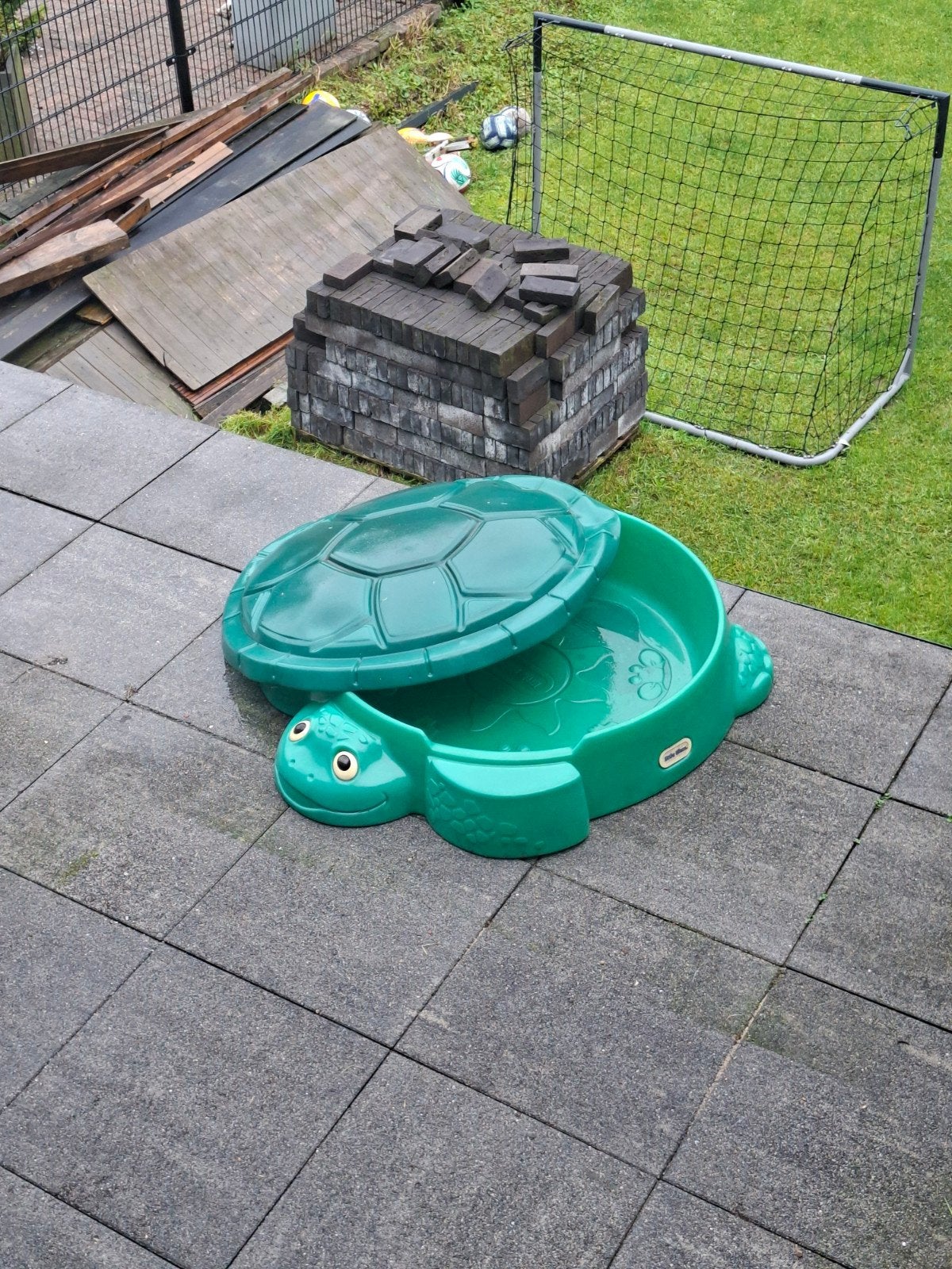Little Tikes Schildpad Zandbak - Groen, Ophalen, Gebruikt