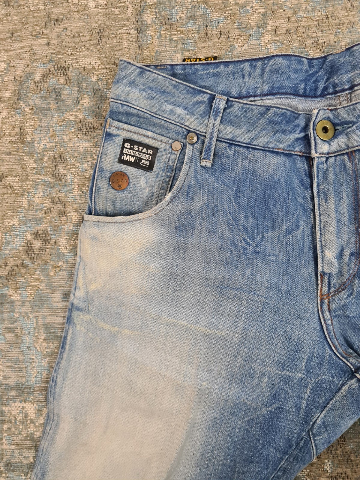 G-Star ARC 3D SLIM W31 L36 Slim 100% katoen Bronno3136 Blauw, G-Star Raw, https://www.g-star.com/nl_nl/customer-service, W32 (confectie 46) of kleiner