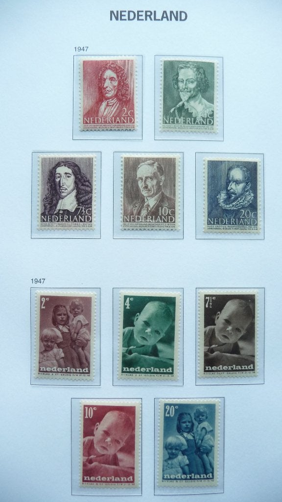 Nederland 1947, 2 Complete series jaargang 1947 postfris, Ophalen of Verzenden, Buitenland