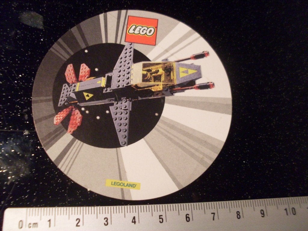sticker lego logo legoland ruimteschip spaceship, Verzenden, Zo goed als nieuw, Merk