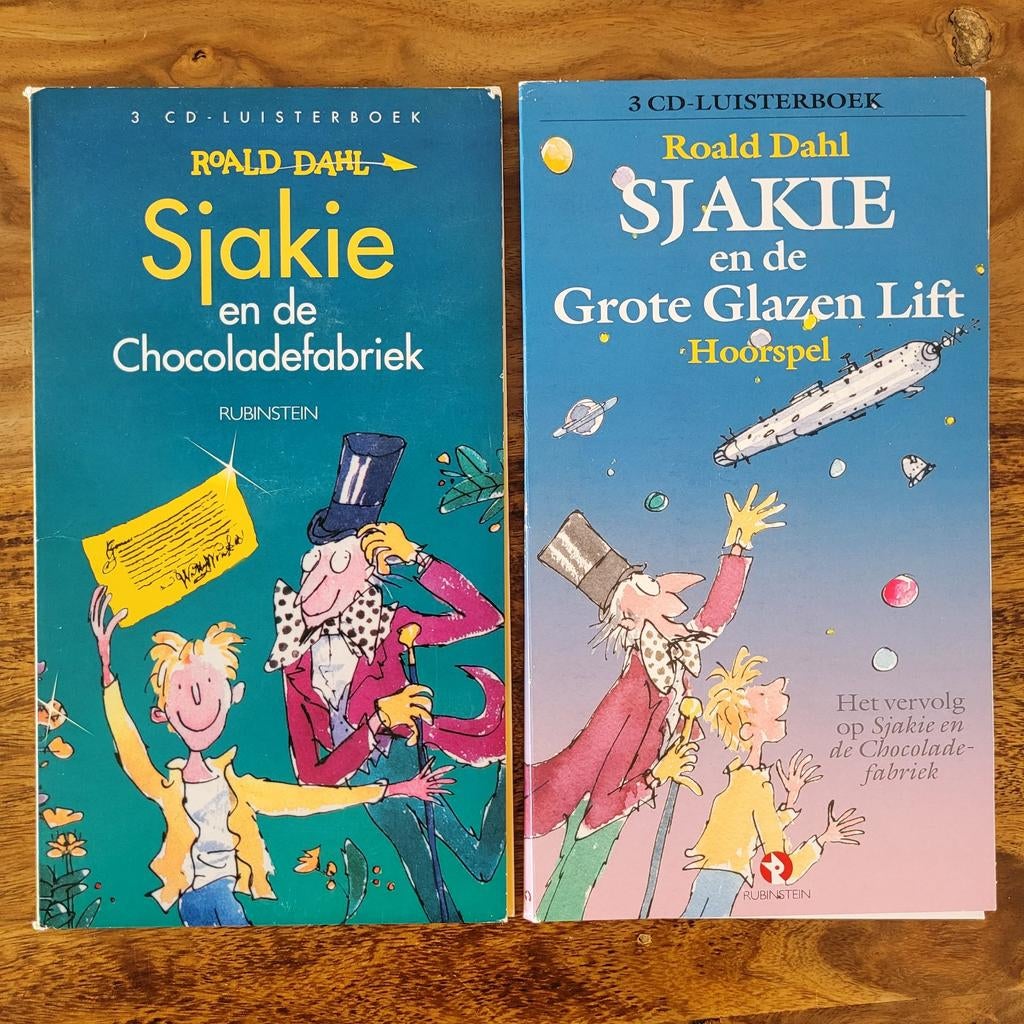 CD luisterboeken Sjakie Chocoladefabriek en Glazen Lift, Boeken, Luisterboeken, Ophalen of Verzenden, Roald Dahl, Cd, Kind