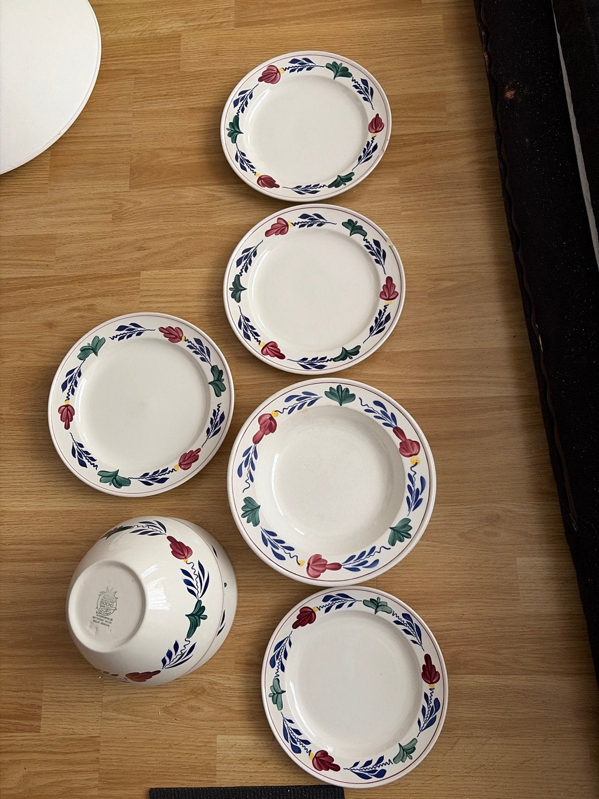 Boerenbont servies - diverse borden en schalen, Ophalen of Verzenden
