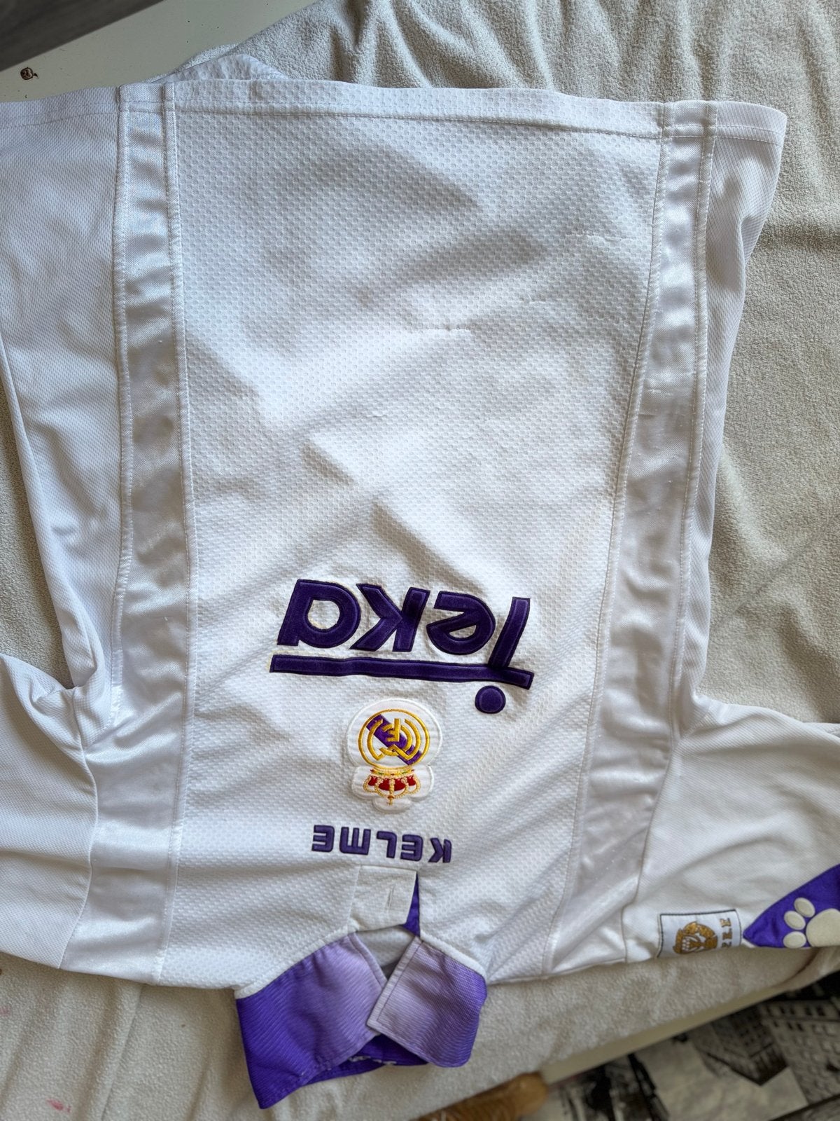 Ouderwetse voetbal shirtM, Maat 48/50 (M), Wit, Ophalen of Verzenden, Voetbal