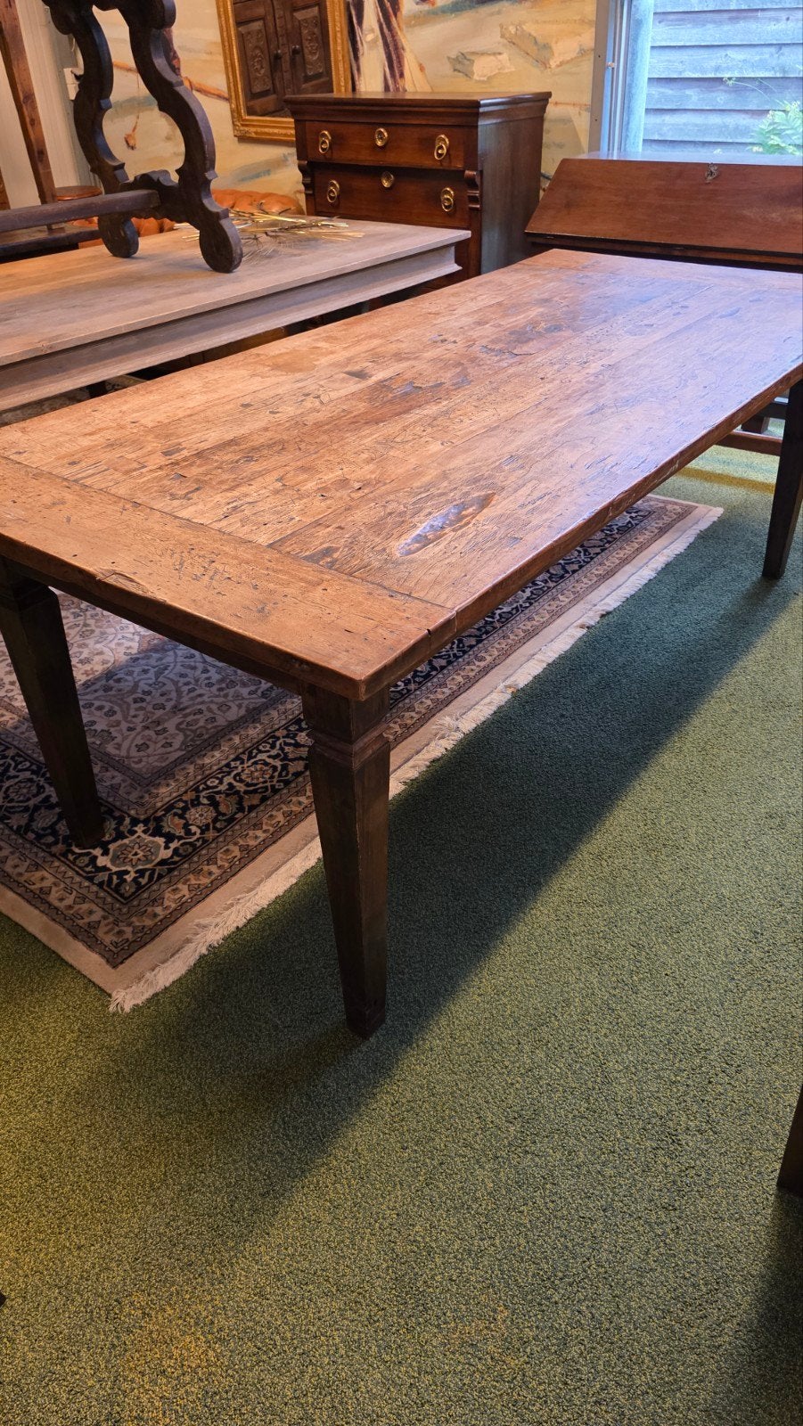 Altijd 50 antieke tafels op voorraad tot 350 cm, Ophalen