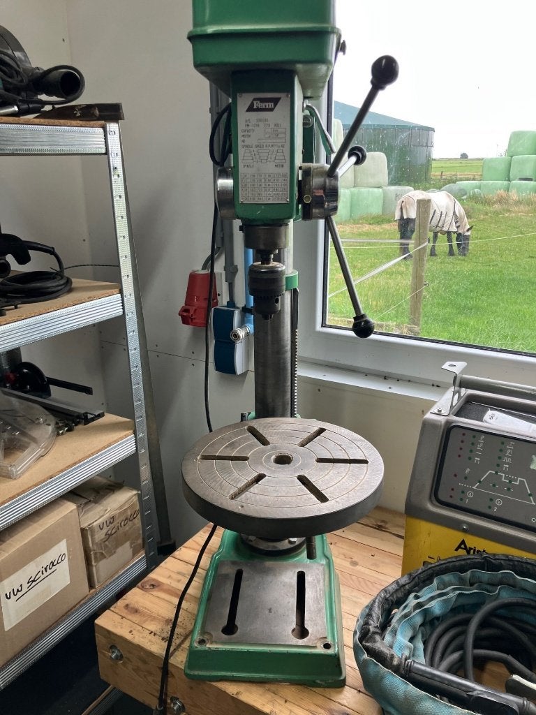 Ferm 1216 kolomboor, Doe-het-zelf en Verbouw, Gereedschap | Boormachines, Ophalen of Verzenden, Gebruikt, 400 tot 600 watt, Kolomboormachine