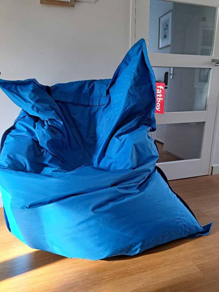 Zitzak FATBOY, Huis en Inrichting, Ophalen, Zo goed als nieuw, Blauw, Zitzak