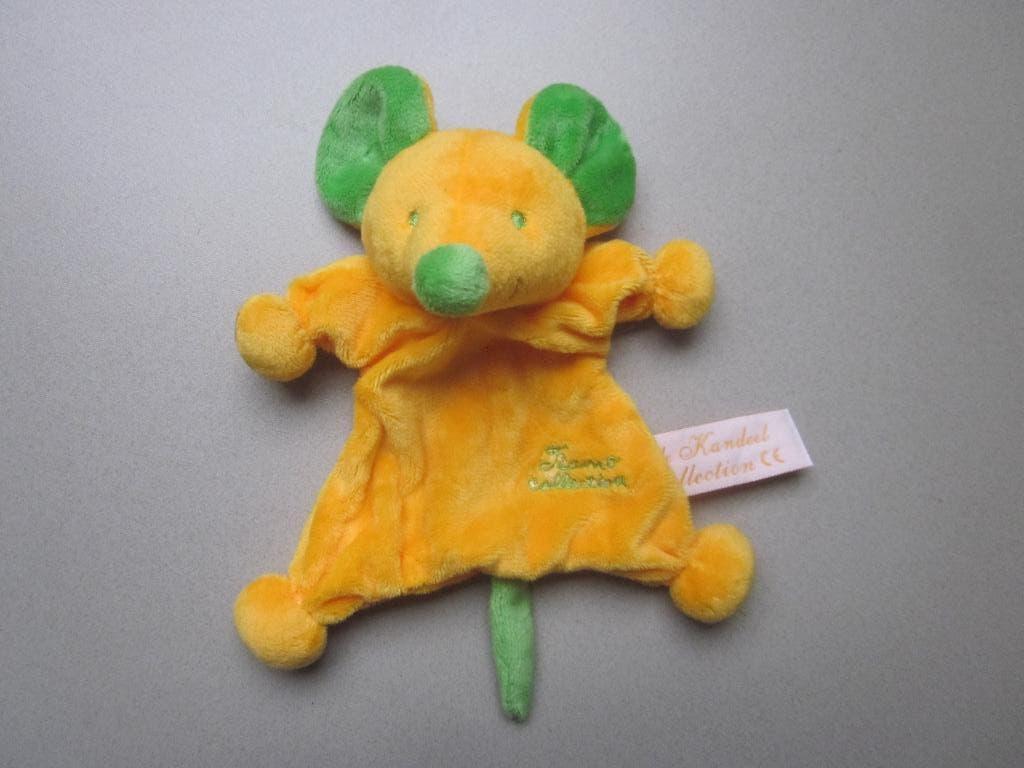 Tiamo de Kandeel Collection oranje/groen pluche muis knuffel, Oranje, Muis, Overige karakters, Nieuw