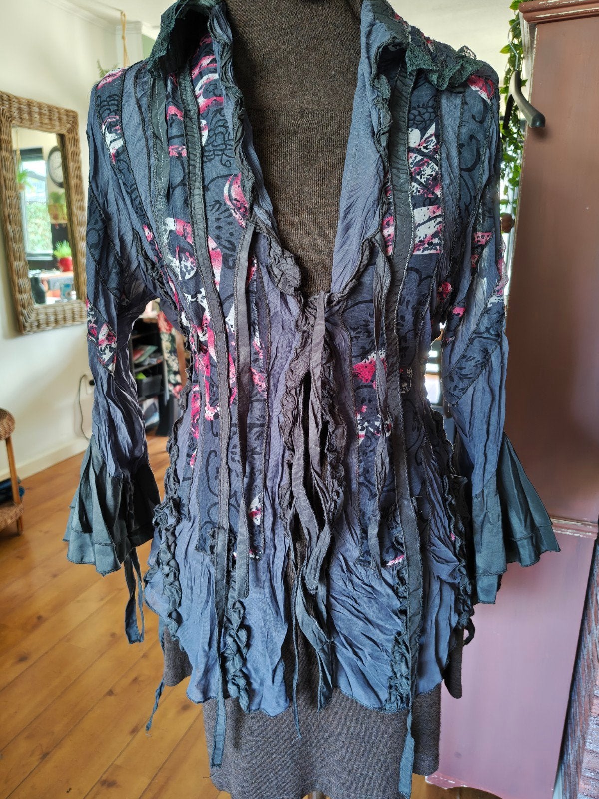 blouse m l grijs, Ophalen of Verzenden, Zo goed als nieuw, Grijs