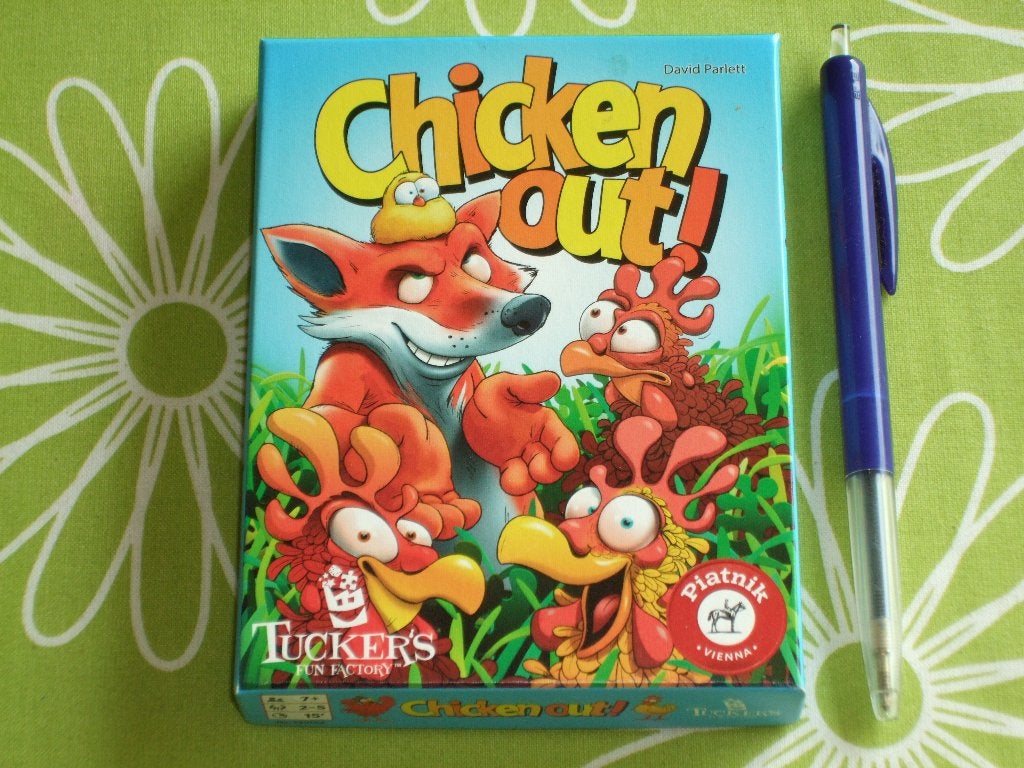Chicken out - kaartspel, Vijf spelers of meer, Ophalen of Verzenden, Zo goed als nieuw