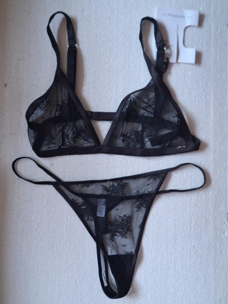 Sexy nieuw zwart setje van The Edit maat L (42-44), Verzenden, Zwart, Setje
