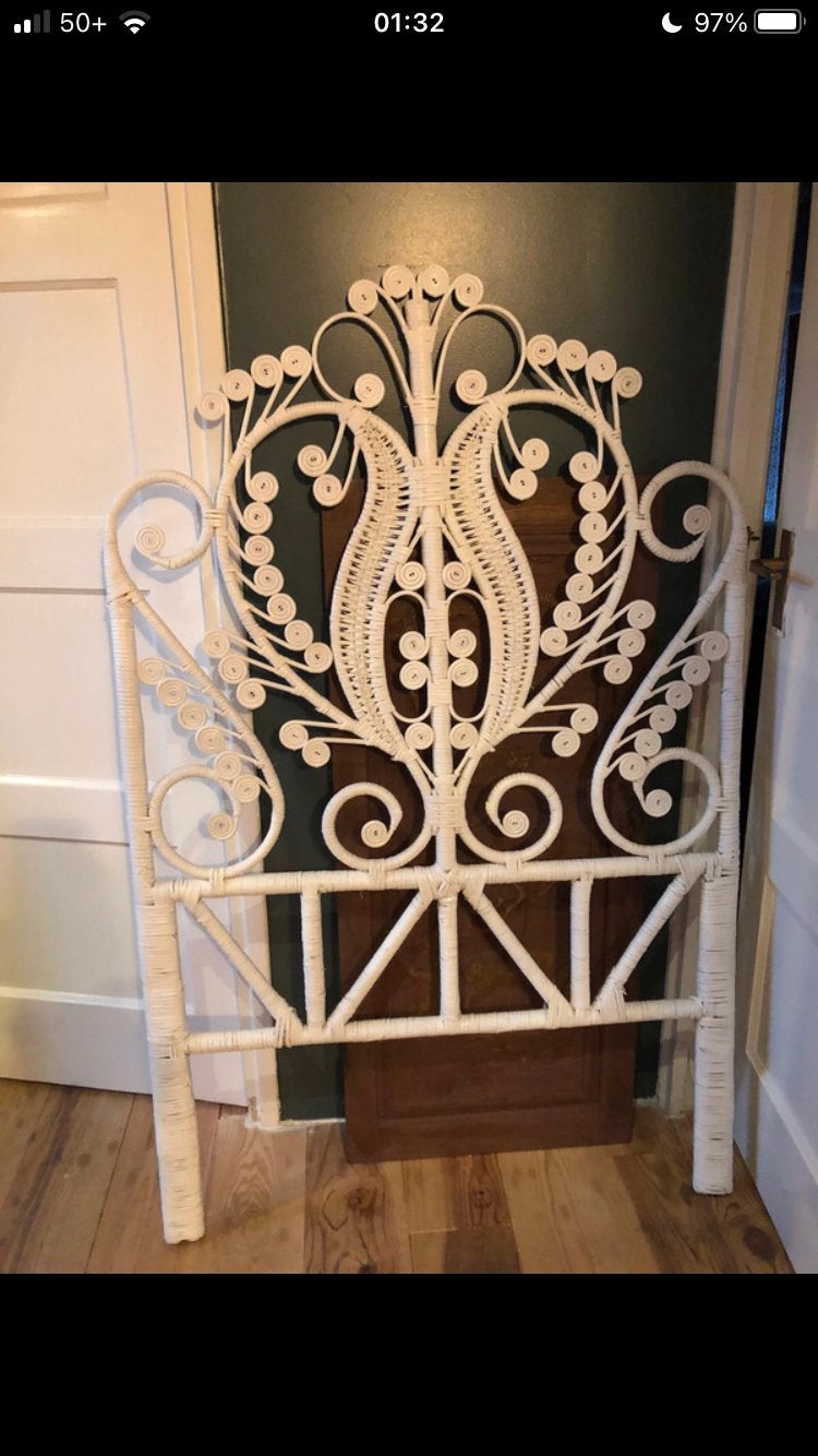 Rotan headboard, Huis en Inrichting, Ophalen, Zo goed als nieuw