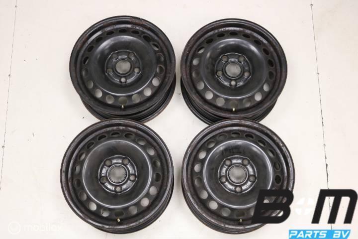 Originele 15 inch stalen velgen VW Golf 5 etc 1K0601027C, Auto-onderdelen, Banden en Velgen, Gebruikt, Velg(en)
