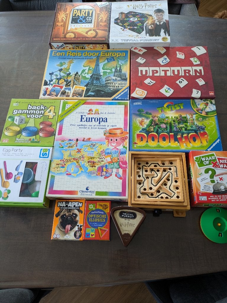 Bordspellen, Ophalen