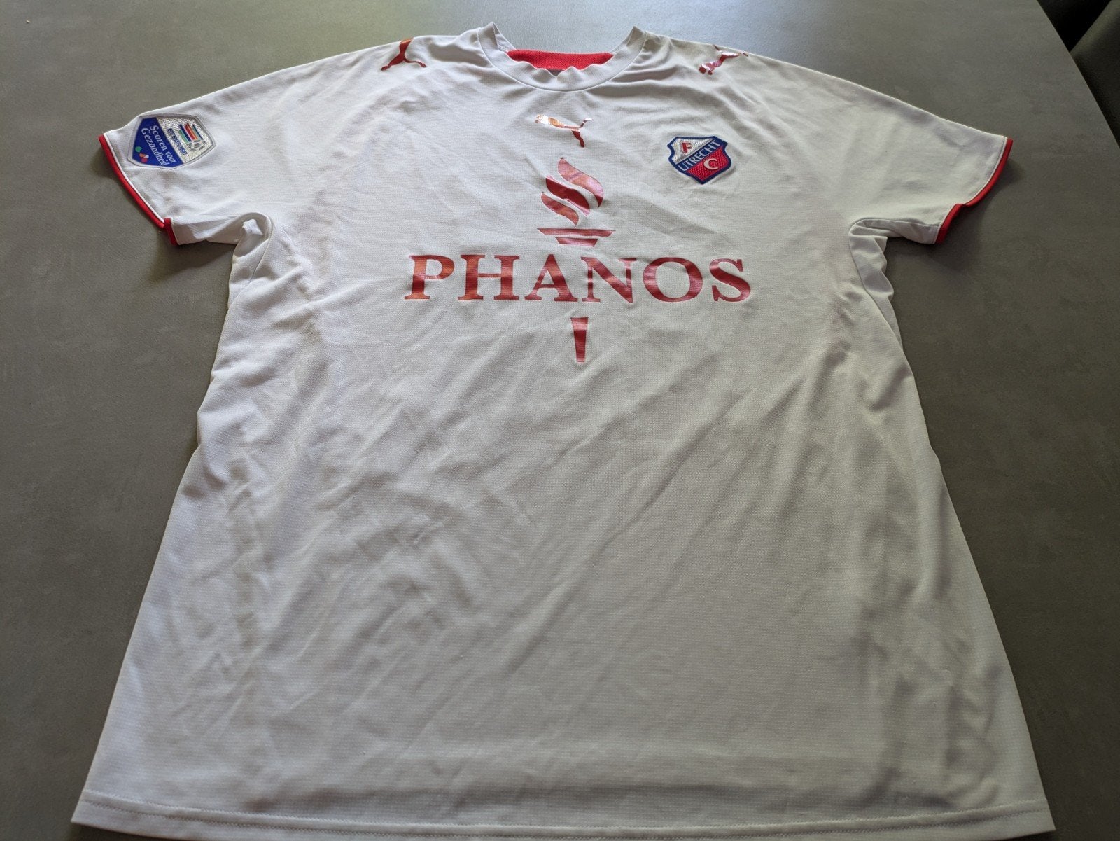 Voetbalshirt FC Utrecht Rossini vintage shirt Wedstrijd, Maat XL, Ophalen of Verzenden, Zo goed als nieuw, Shirt