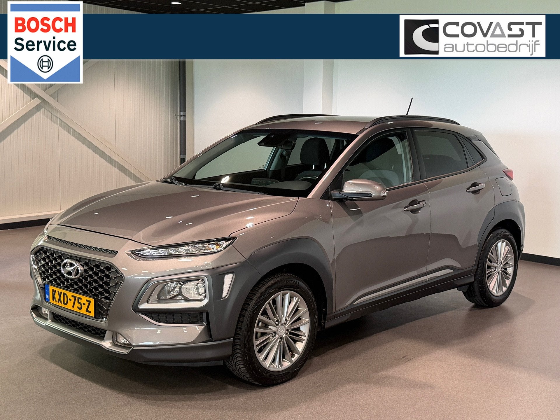 Hyundai KONA 1.0T Premium Navigatie|Camera|Carplay|Krell Aud, Dealer onderhouden, Stof, Gebruikt, Parkeersensor