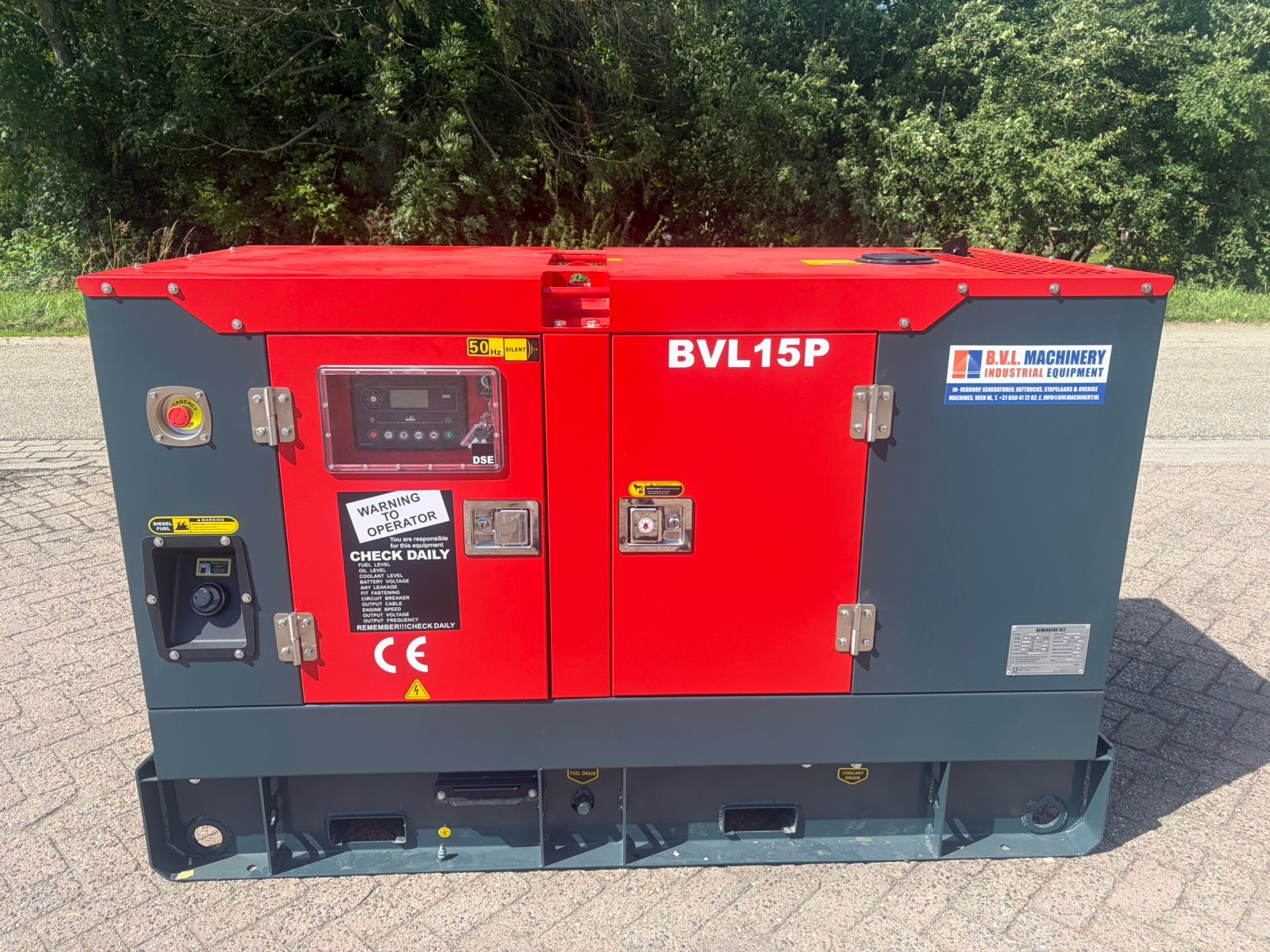 Hyundai 15 kVA stamford aggregaat generatorset, Dieselolie, Geluidgedempt, Nieuw, Ophalen of Verzenden