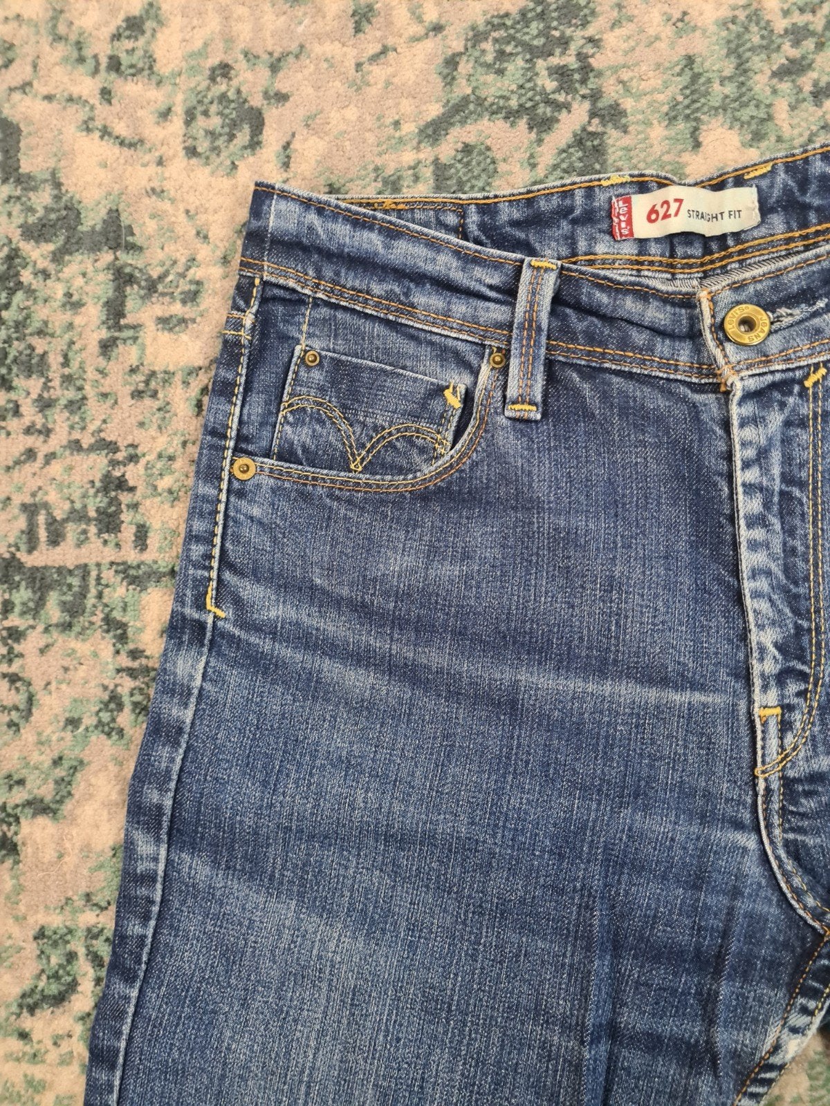 Levi's 627 straight fit W30 L30 Dames Tulsi3030 High-rise, Blauw, Ophalen of Verzenden, Zo goed als nieuw, W30 - W32 (confectie 38/40)