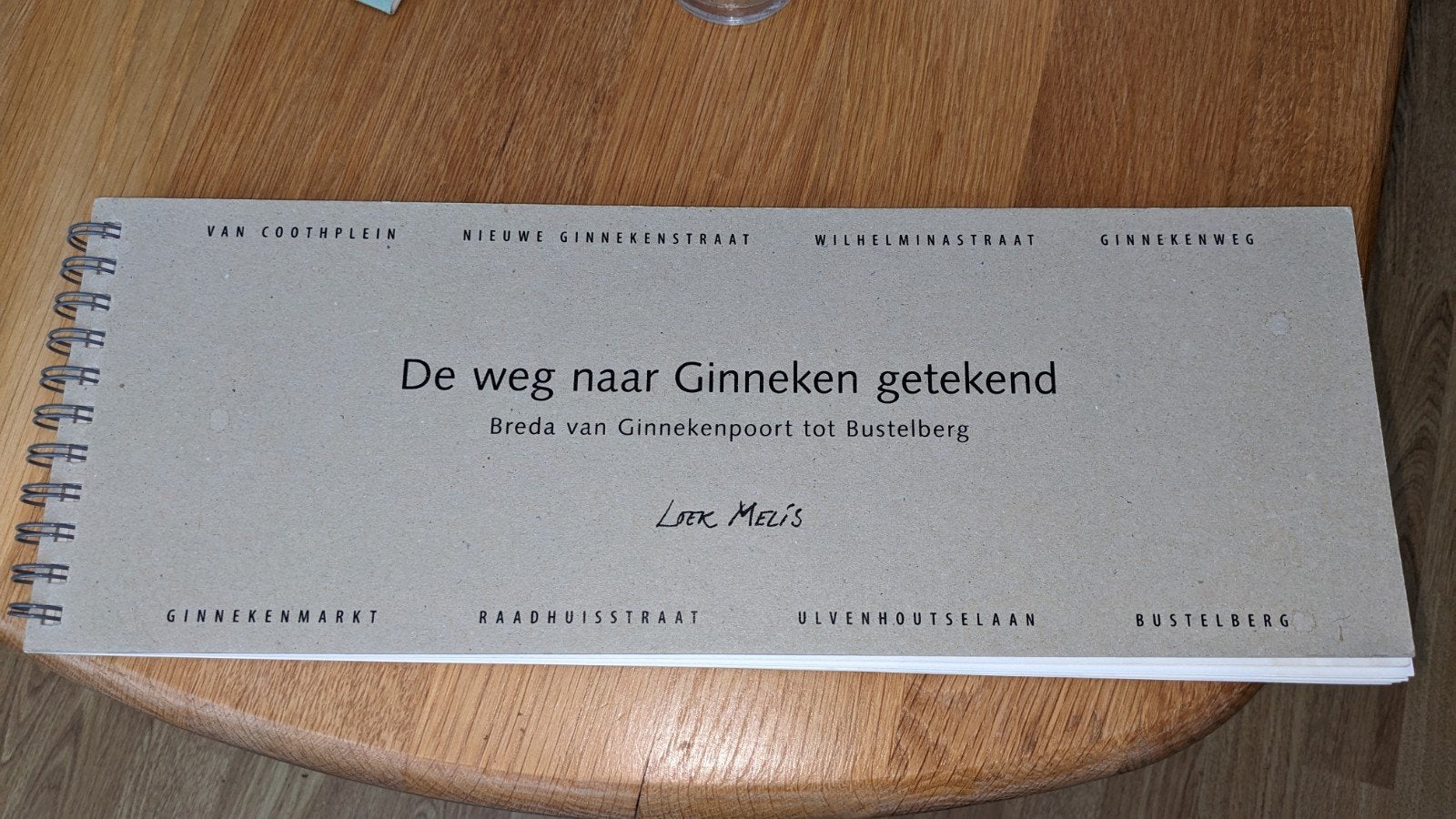 ' De weg naar het Ginneken getekend ' van Loek Melis, Ophalen of Verzenden