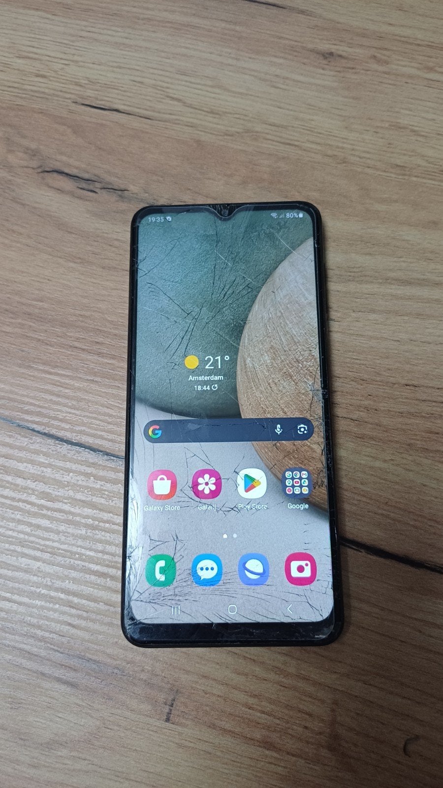 Samsung A12 128GB Werkt prima glas beschadigd, 128 GB, Ophalen of Verzenden, Zwart, Galaxy A