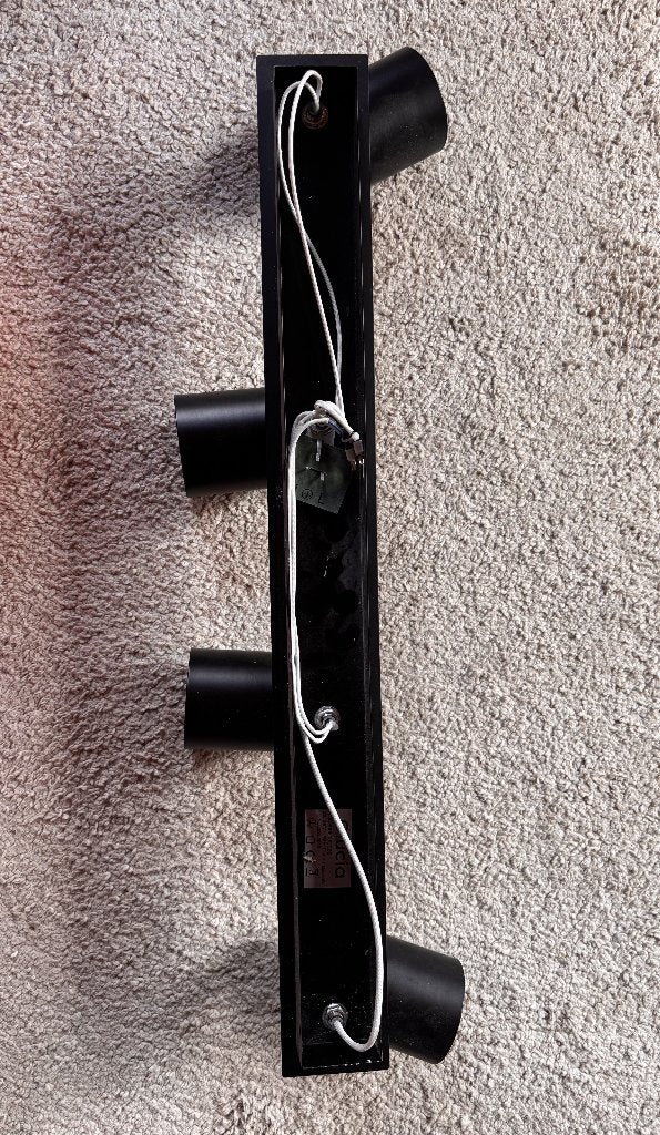 Plafondlamp met draaibare spots – in nette staat, Ophalen, Gebruikt, Zwart, E14 (klein)