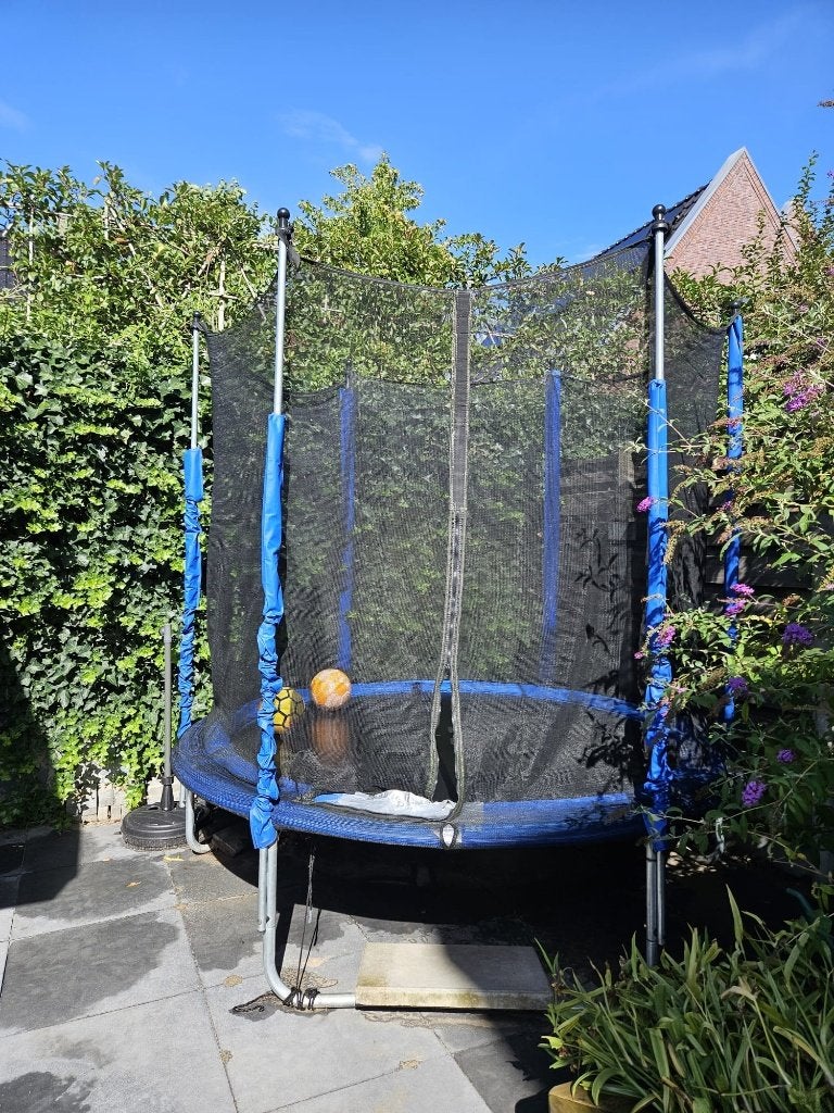 Trampoline, Tuin en Terras, Ophalen, Gebruikt