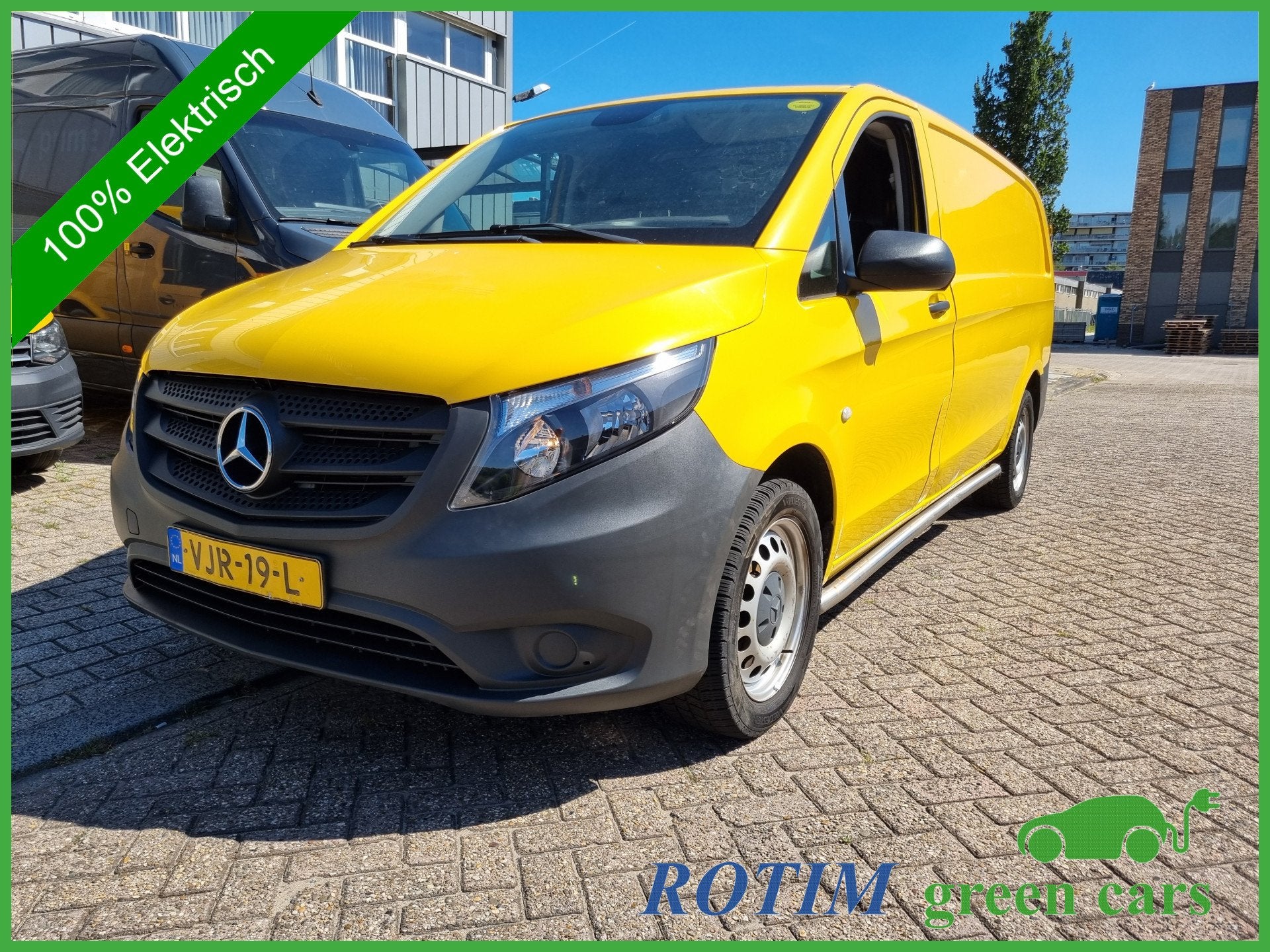 Mercedes-Benz eVito eVito Extra Lang 41 kWh (bj 2021), Auto's, Bestelauto's, Stof, Gebruikt, Zwart, Stoelverwarming