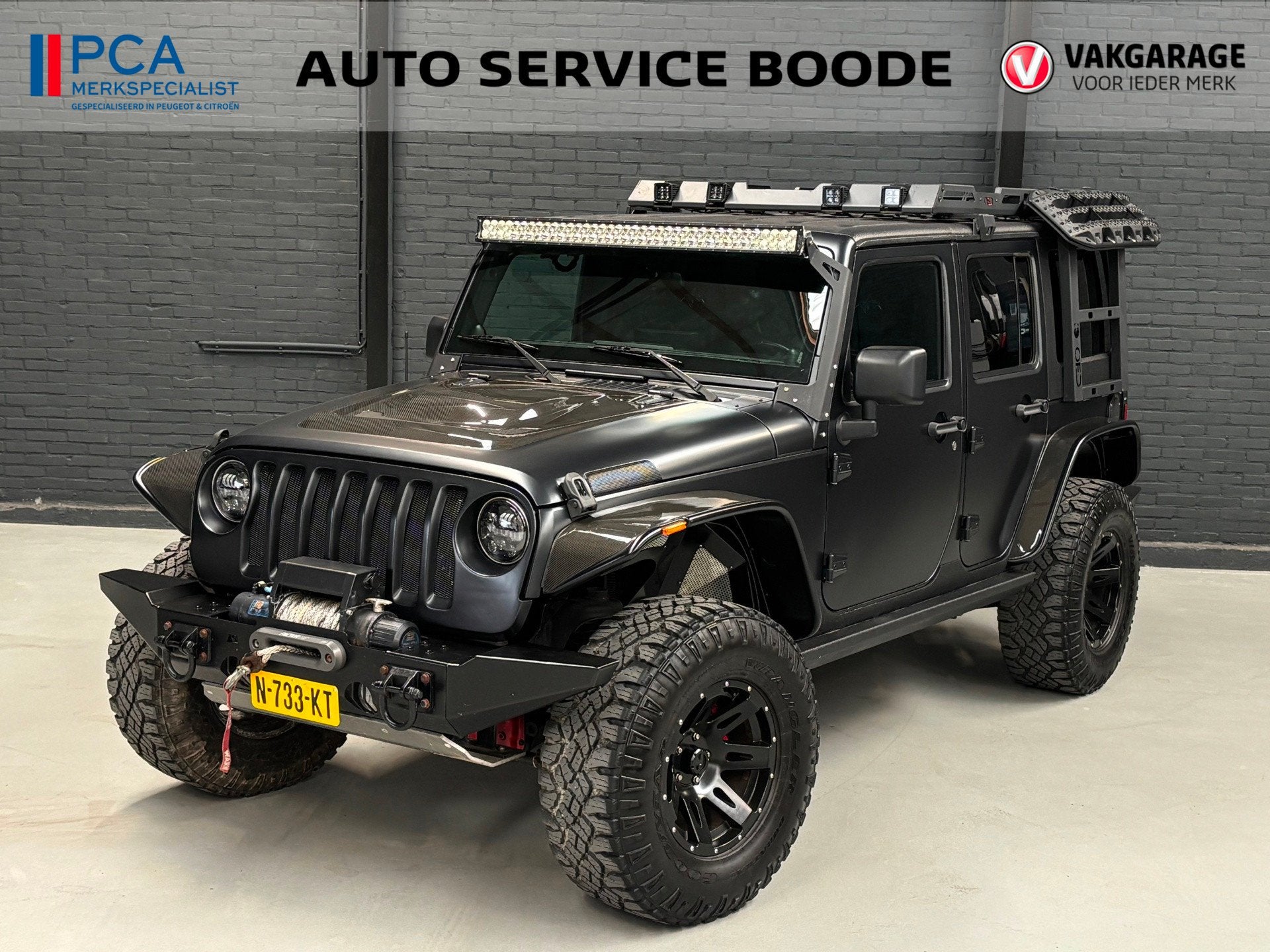 Jeep Wrangler 6.4 (411 pk) Hemi - Corbeau - Willwood - custo, Auto's, Euro 5, Gebruikt, Overige carrosserieën, 138 €/maand