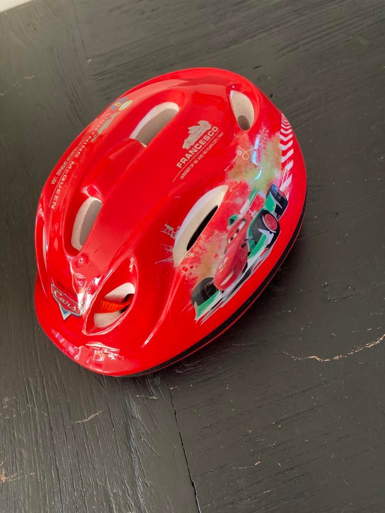 Fietshelm kind Cars, Ophalen, Zo goed als nieuw, Minder dan 16 inch