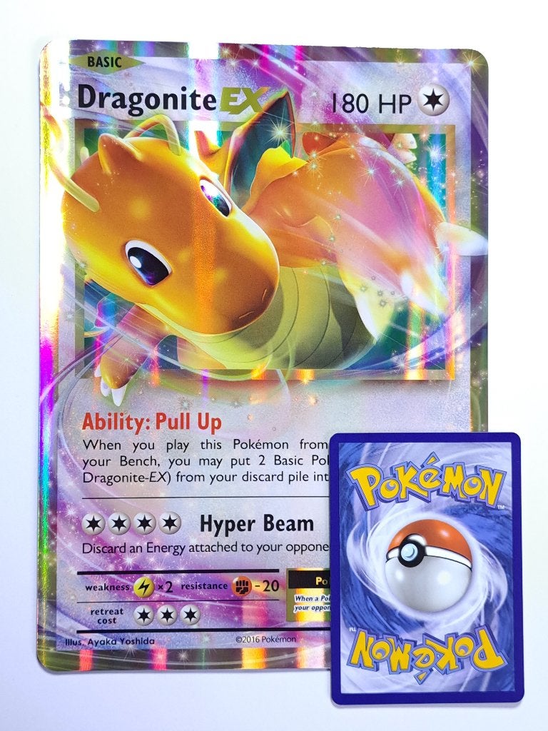 Pokémon - Promo - Dragonite - EX - 72/108 - XXL/Jumbo, Verzenden, Zo goed als nieuw, Losse kaart, Foil